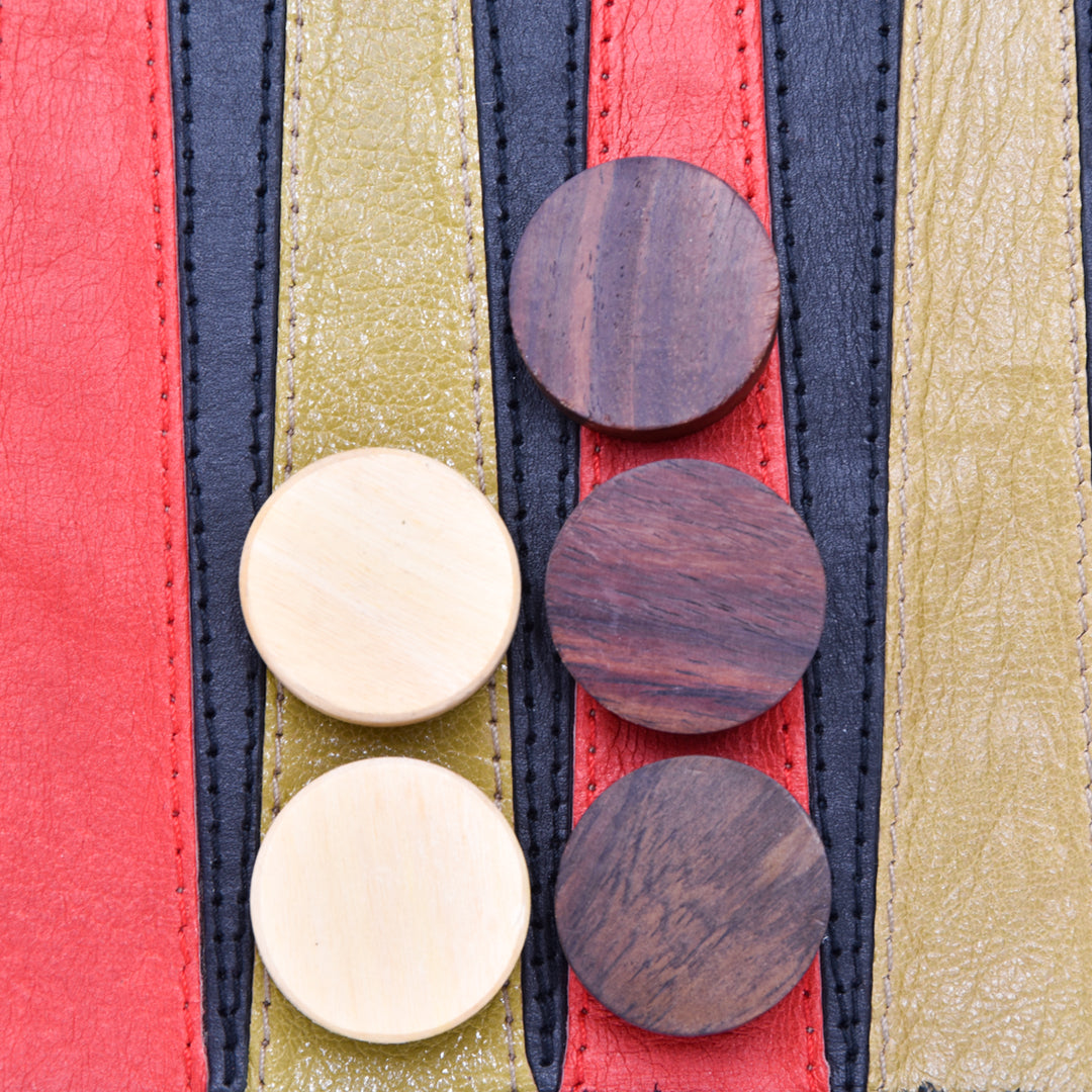 Travel Backgammon | Black | Wood Checkers