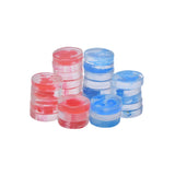 CHECKERS-RESIN-28MM-TRANSPARENT W/ POP OF COLOR: BLUE VS RED