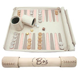 CREAM WITH MARBLE CHECKERS