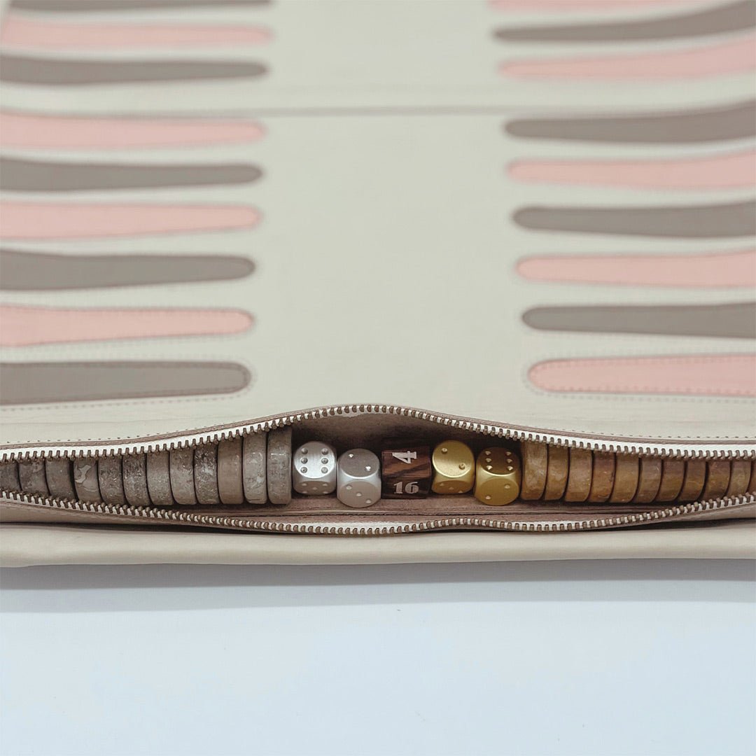 CREAM WITH MARBLE CHECKERS