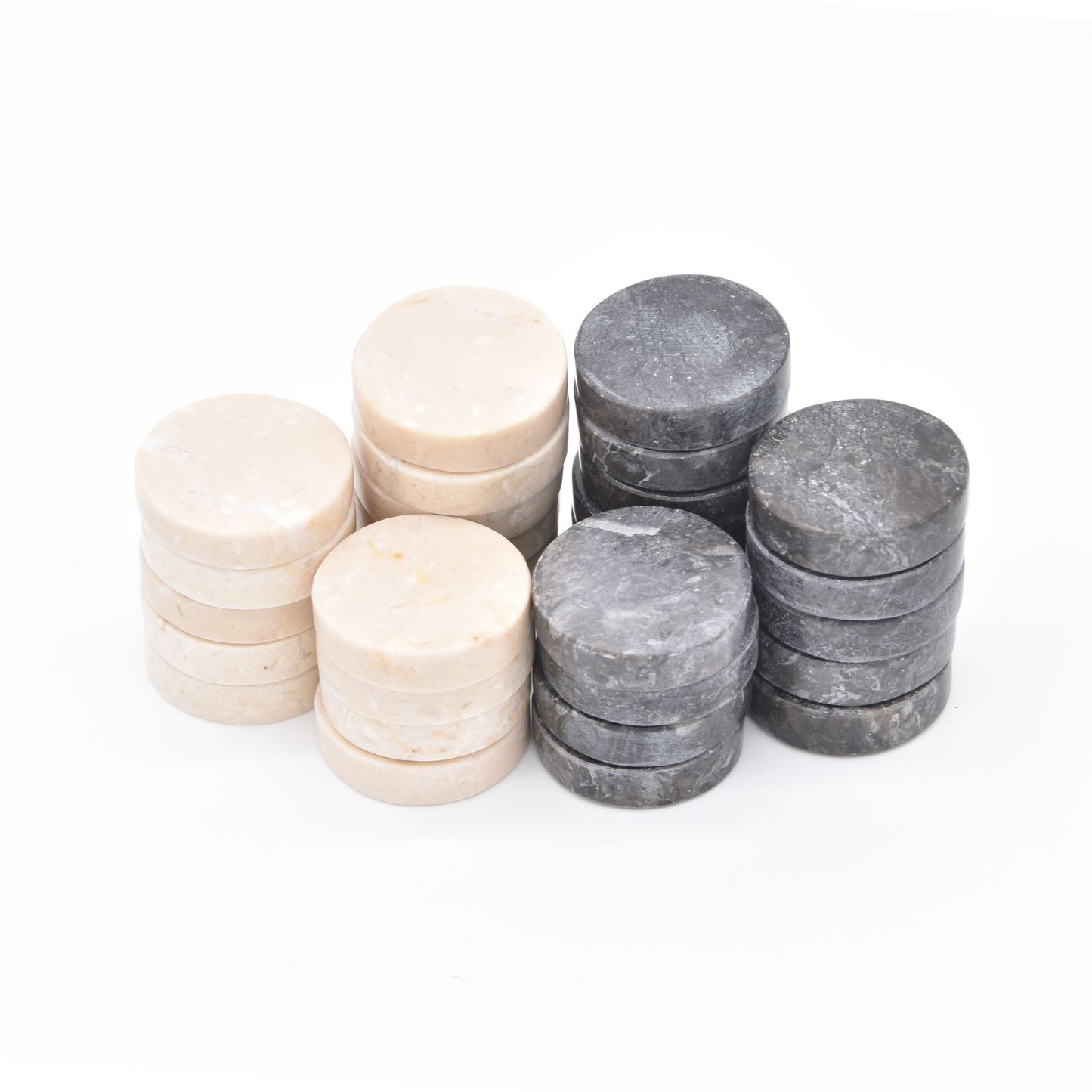 CHECKERS-MARBLE-30MM-BLACK VS WHITE