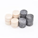 CHECKERS-MARBLE-30MM-BLACK VS WHITE