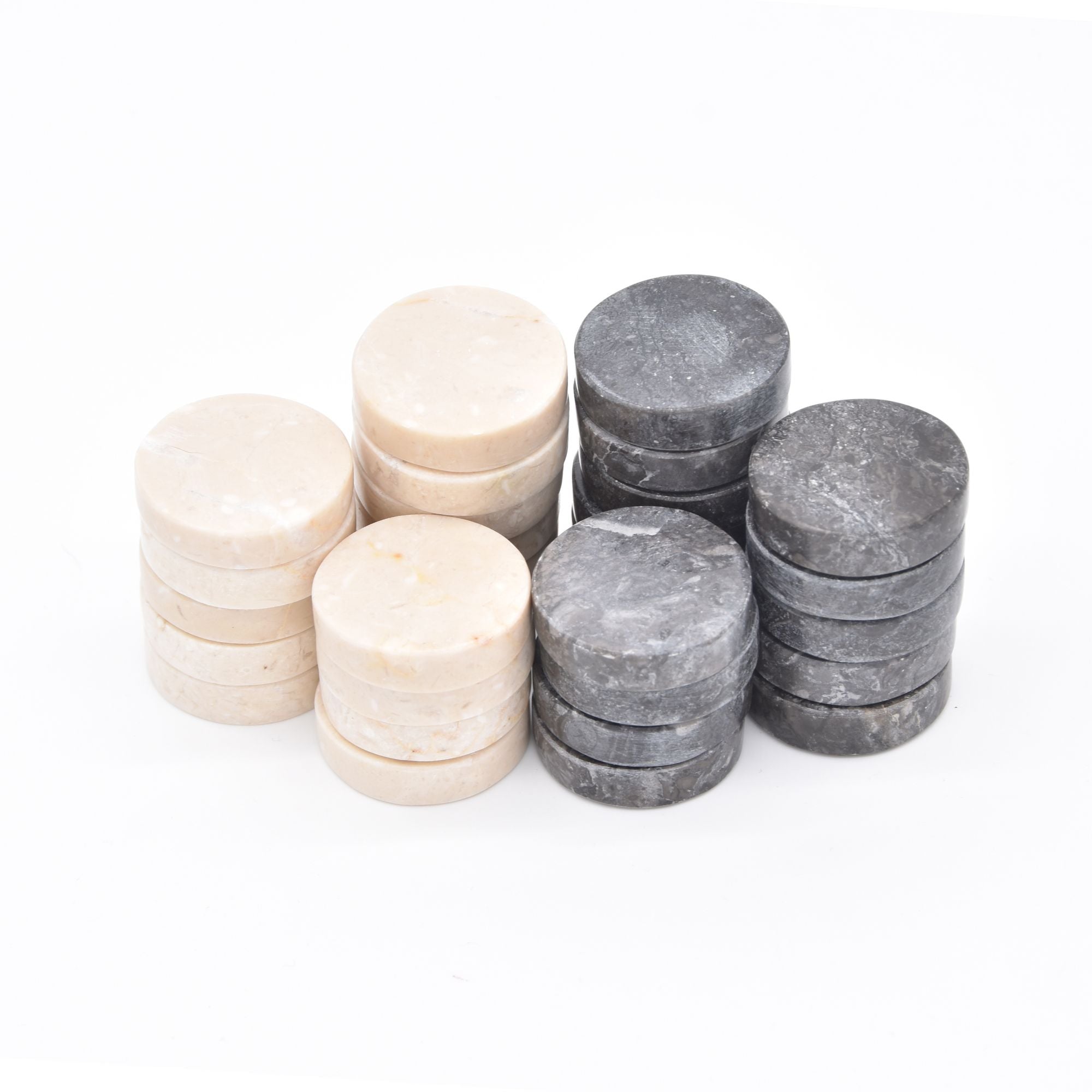 CHECKERS-MARBLE-30MM-BLACK VS WHITE