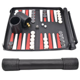 BLACK WITH MARBLE CHECKERS