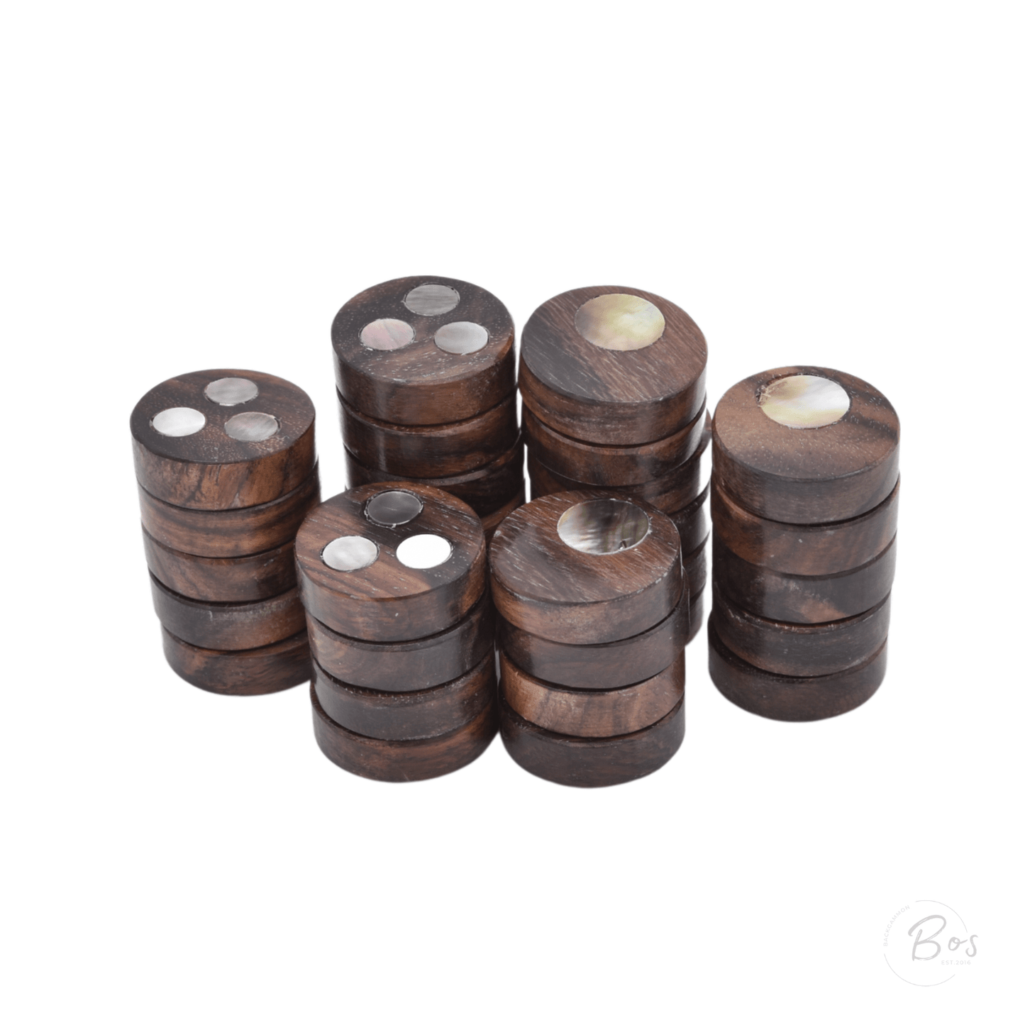 Checkers - Wood Mother of Pearl Inlay