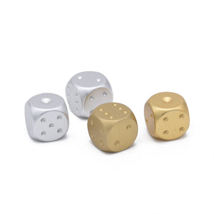 Dice set  - Silver & Gold  alloy
