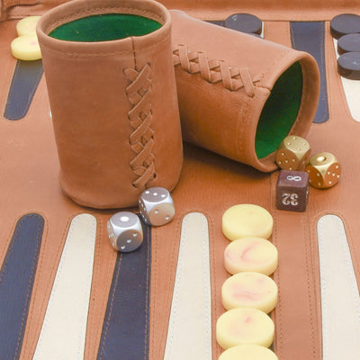 Travel Backgammon | TAN RESIN CHECKERS
