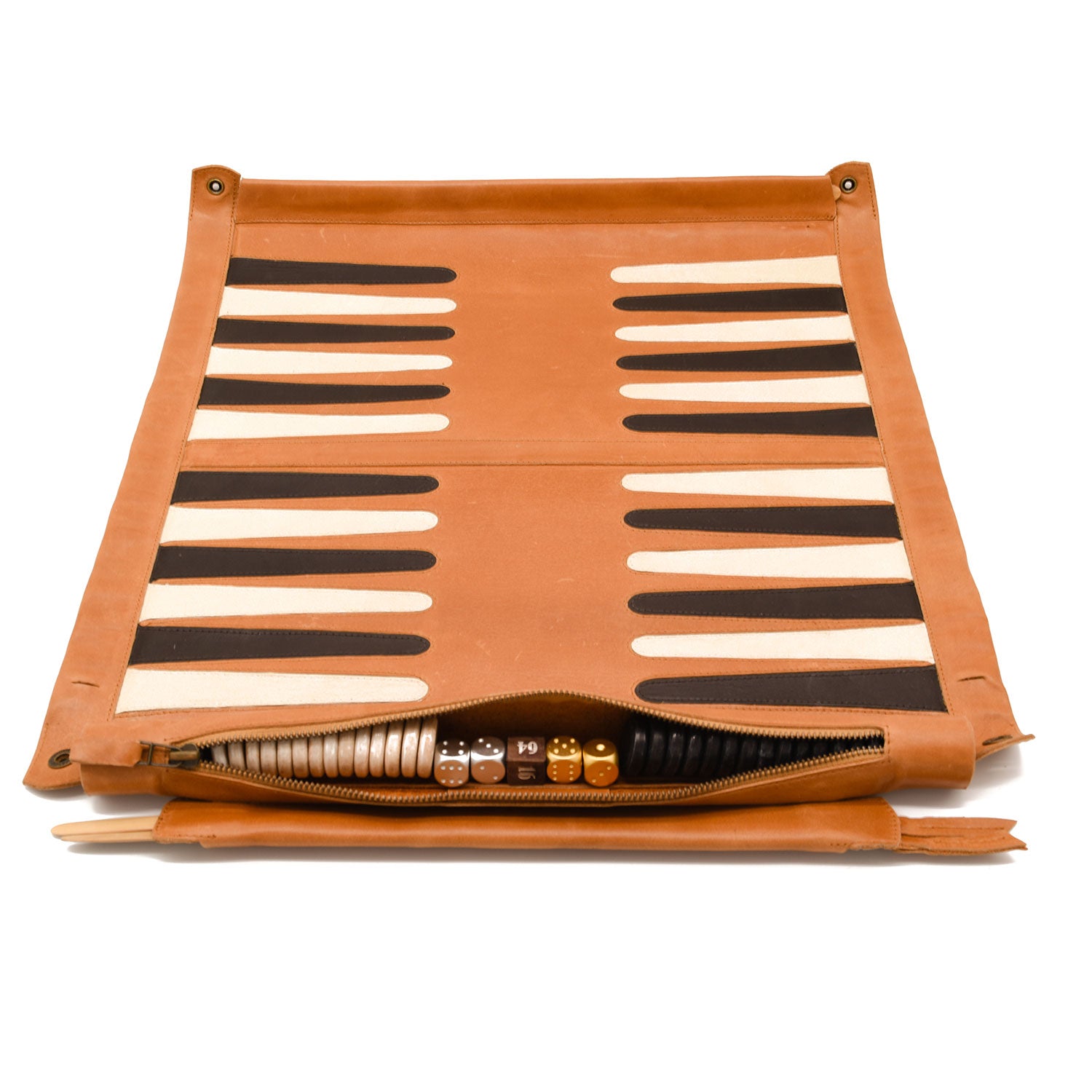 Travel Backgammon | TAN RESIN CHECKERS