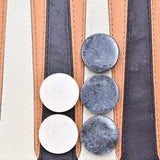 CHECKERS-MARBLE-30MM-BLACK VS WHITE