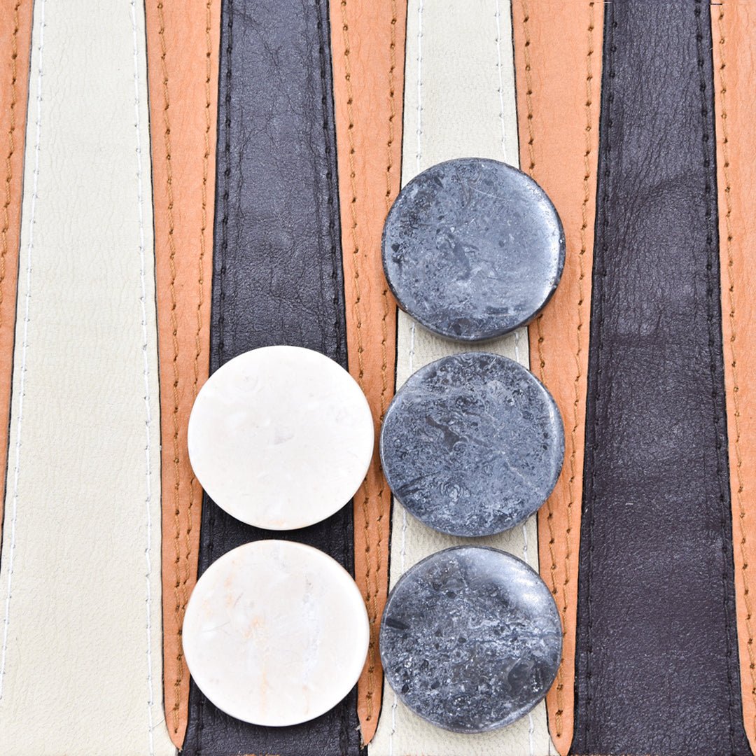 CHECKERS-MARBLE-30MM-BLACK VS WHITE